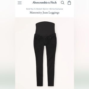 Abercrombie & Fitch Black Maternity skinny